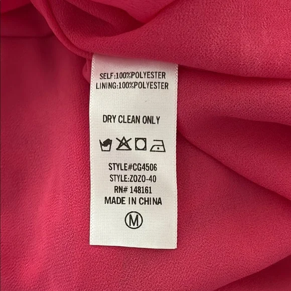 Buddy Love ZOZO Dress Pink Ruffled Bishop Sleeves cocktail party sundress Sz M - Picture 8 of 9